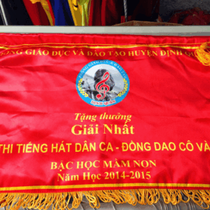 Cờ lưu niệm chữ nhật